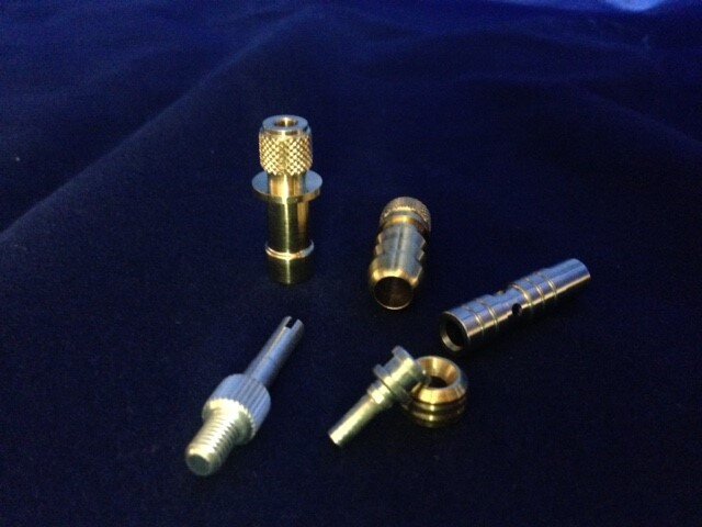 group of parts made on a multi-spindle machine