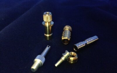 group of parts made on a multi-spindle machine